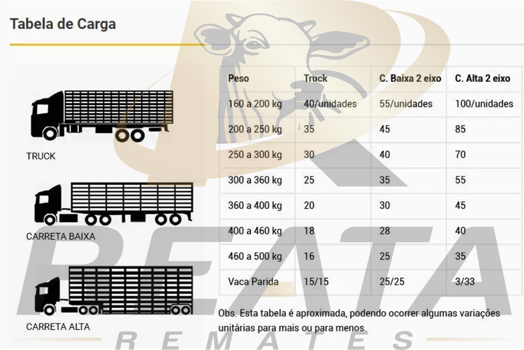 TABELA DE CARGA